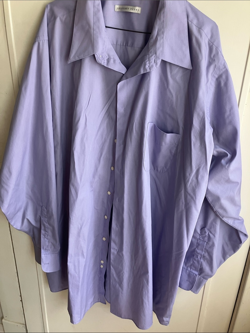 Geoffrey Beene Lavender Button-Up Dress Shirt